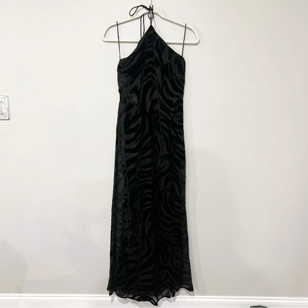 Anine Bing Leanne NWT Dress Black Velvet